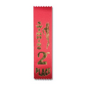 2"x8" 2nd Place Stock Event Ribbons (SWIMMING) Lapels